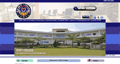 Desktop Screenshot of acmtcollege.com