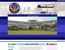 Tablet Screenshot of acmtcollege.com